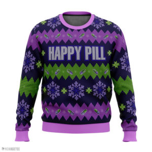 Akira Kaneda Happy Pill Ugly Christmas Sweater