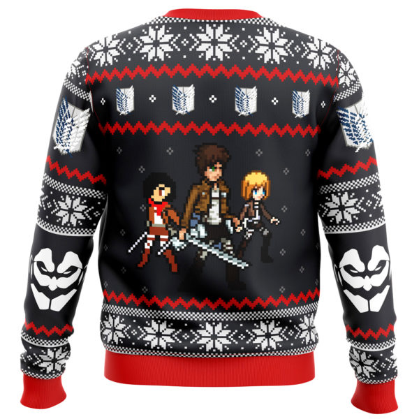 Attack on Titan Colossal Claus Is Coming To Town 1 Ugly Christmas Sweater