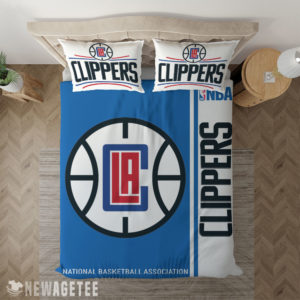 Bedding Sheet LA Clippers NBA Basketball Duvet Cover and Pillow Case Bedding Set