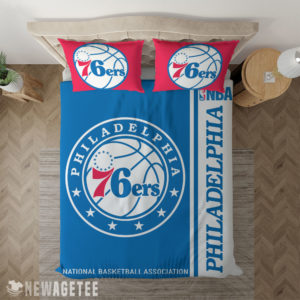 Bedding Sheet Philadelphia 76ers NBA Basketball Duvet Cover and Pillow Case Bedding Set