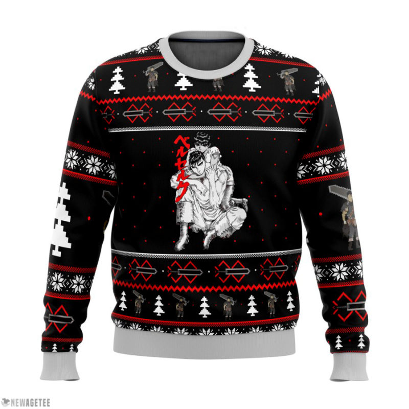 Berserk Guts and Casca Ugly Christmas Sweater