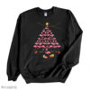 Black Sweatshirt Cute Flamingos Christmas Tree T Shirt