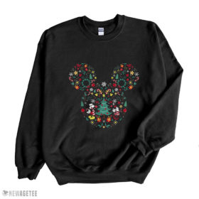 Black Sweatshirt Disney Mickey And Minnie Christmas Mashup SweatShirt