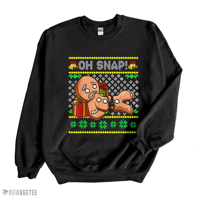 Oh Snap Gingerbread Man Ugly Christmas Sweatshirt