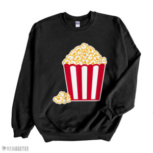 Black Sweatshirt Popcorn T Shirt Sweatshirt