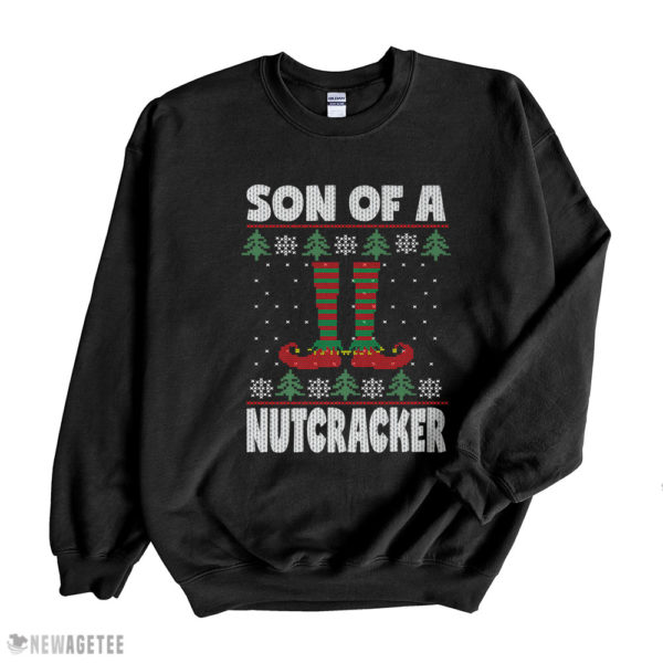 Black Sweatshirt Son Of A Nutcracker Jumper Ugly Christmas Sweater SweatShirt