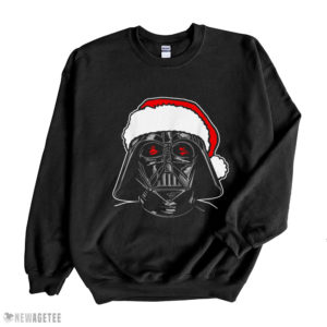 Black Sweatshirt Star Wars Santa Darth Vader Sketch Christmas SweatShirt
