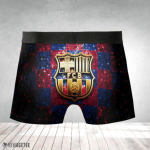 Barcelona FCB Glitter Mens Underwear Boxer Briefs