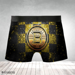 Boxer Briefs Boston Bruins NHL Glitter Mens Underwear Boxer Briefs
