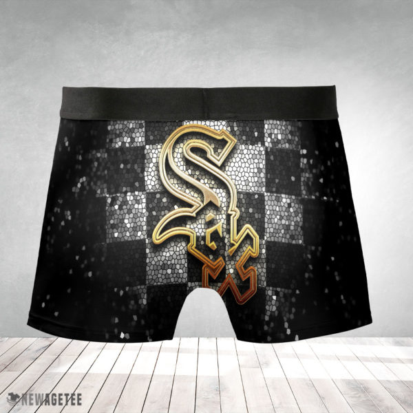 Boxer Briefs Chicago White Sox MLB Glitter Mens Underwear Boxer Briefs