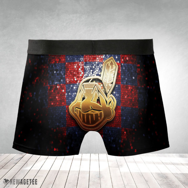Boxer Briefs Cleveland Indians MLB Glitter Mens Underwear Boxer Briefs