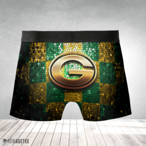 Green Bay Packers NFL Glitter Mens Underwear Boxer Briefs