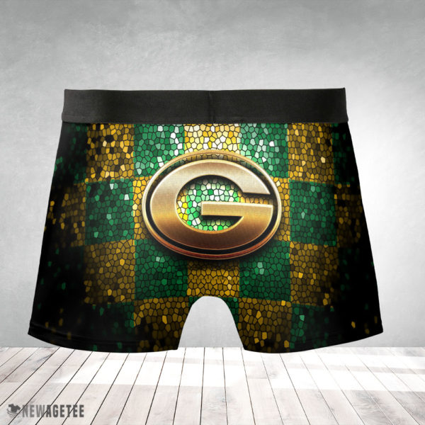 Boxer Briefs Green Bay Packers NFL Glitter Mens Underwear Boxer Briefs