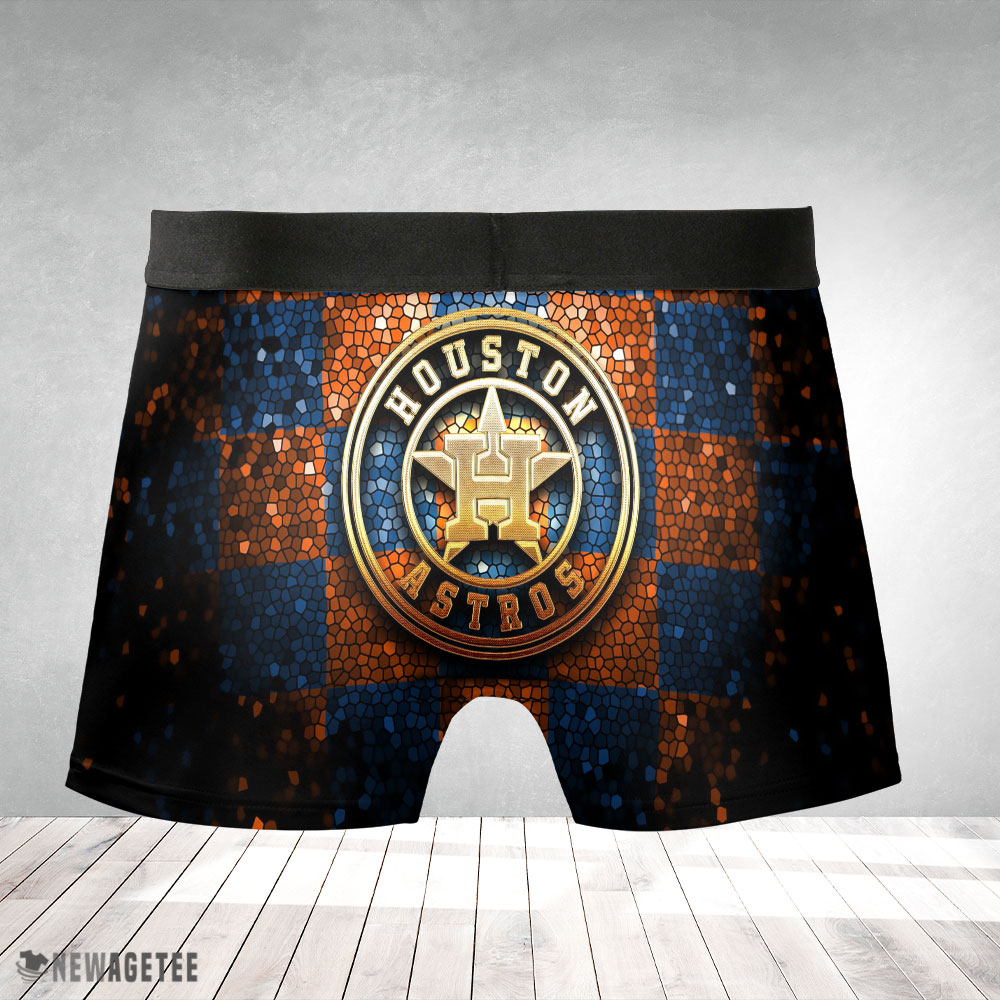 Houston Astros MLB Glitter Mens Underwear Boxer Briefs