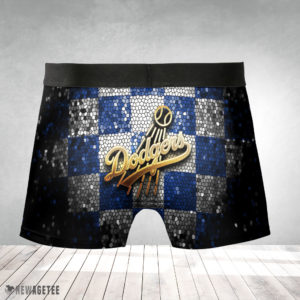 Boxer Briefs Los Angeles Dodgers MLB Glitter Mens Underwear Boxer Briefs