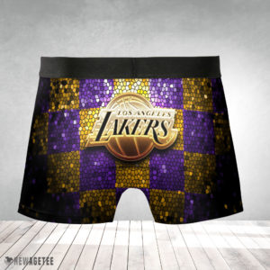 Boxer Briefs Los Angeles Lakers NBA Glitter Mens Underwear Boxer Briefs