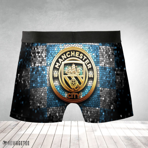 Boxer Briefs Manchester City FC Premier League Glitter Mens Underwear Boxer Briefs