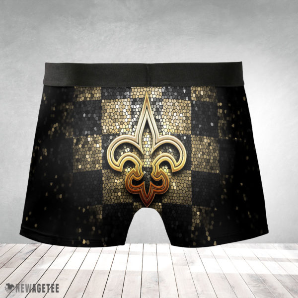 Boxer Briefs New Orleans Saints NFL Glitter Mens Underwear Boxer Briefs