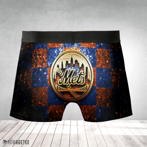 Boxer Briefs New York Mets MLB Glitter Mens Underwear Boxer Briefs