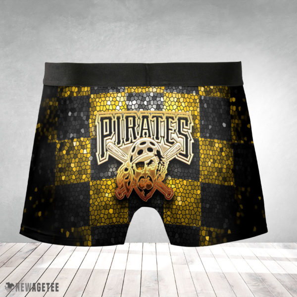 Boxer Briefs Pittsburgh Pirates MLB Glitter Mens Underwear Boxer Briefs