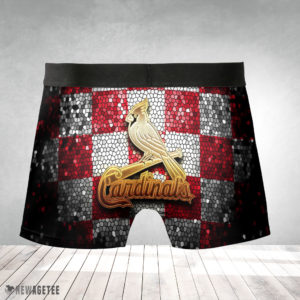 St Louis Cardinals MLB Glitter Mens Underwear Boxer Briefs