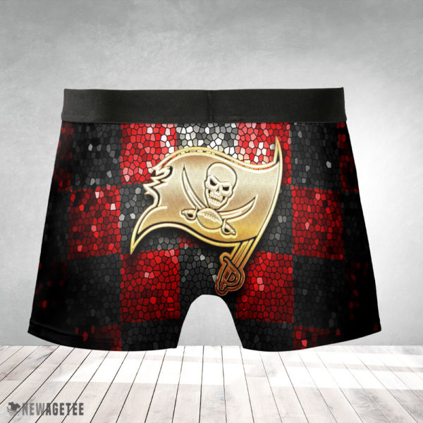 Boxer Briefs Tampa Bay Buccaneers NFL Glitter Mens Underwear Boxer Briefs