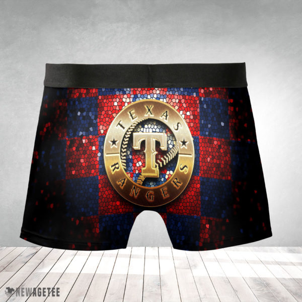 Boxer Briefs Texas Rangers MLB Glitter Mens Underwear Boxer Briefs