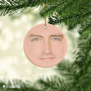 Ceramic Ornament Friends TV Show Chandler Bing Face Christmas Ornament Funny Holiday Gift