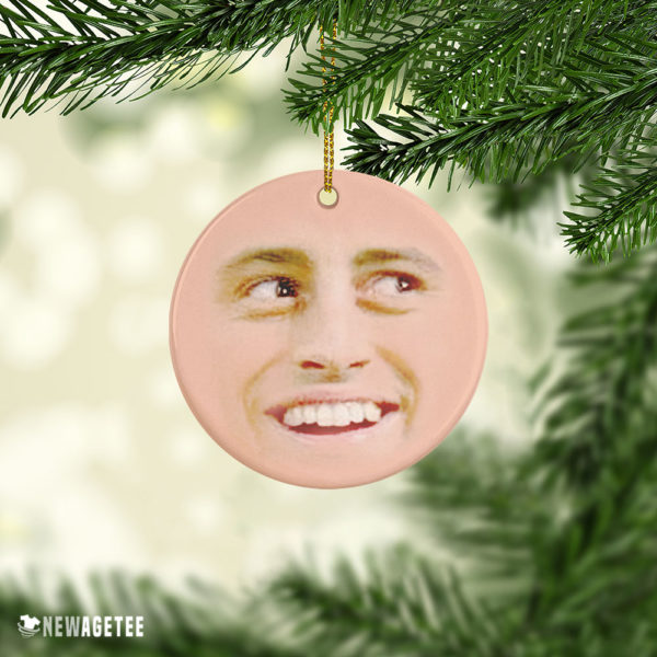 Ceramic Ornament Friends TV Show Joey Tribbiani Face Christmas Ornaments Funny Holiday Gift