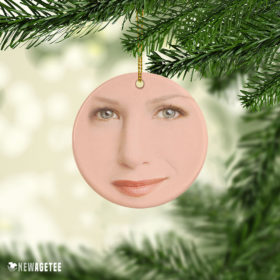 Ceramic Ornament Friends TV Show Rachel Green Face Christmas Ornaments Funny Holiday Gift
