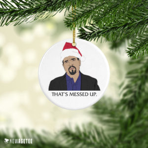 Ceramic Ornament Law Order SVU Fin Tutuola Thats Messed Up Christmas Ornament Funny Holiday Gift