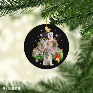 Ceramic Ornament Pyrenean Sheepdog Christmas Tree Lights Funny Dog Chrismas Ornament