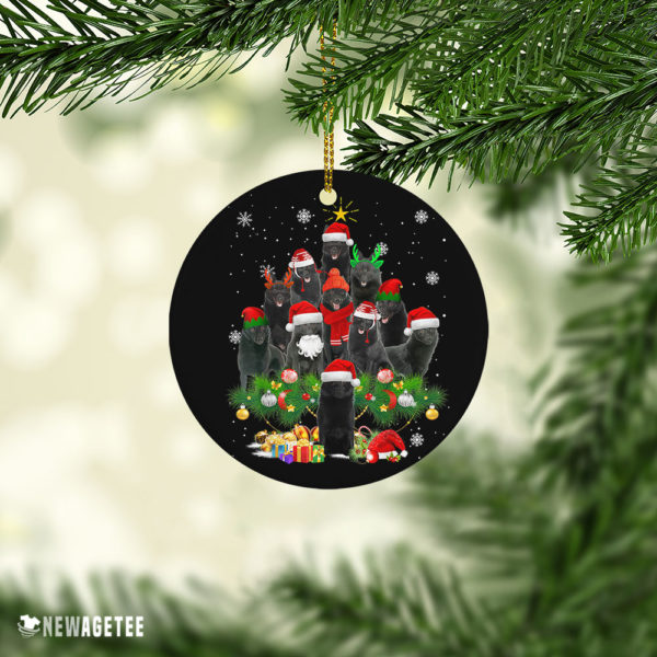 Ceramic Ornament Schipperke Christmas Tree Lights Funny Dog Chrismas Ornament