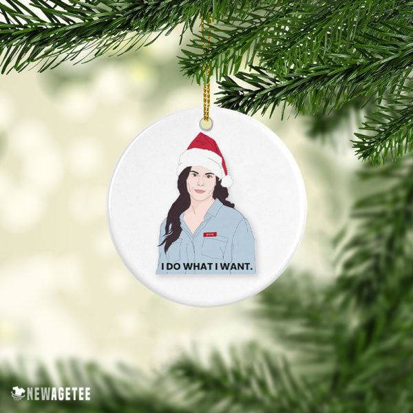 Ceramic Ornament Stevie I Do What I Want Merry Christmas Ornament Funny Holiday Gift