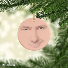 Ceramic Ornament The Office TV Show Kevin Malone Face Christmas Ornament Funny Holiday Gift