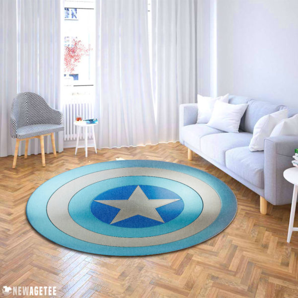 Circle Carpet Rug Marvel The Winter Solider Captain Americas Stealth Shield Round Rug Carpet