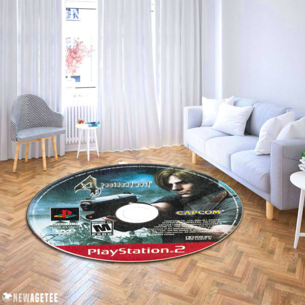 Resident Evil 4 Playstation 2 Capcom Disc Round Rug Carpet
