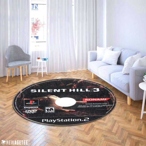 Circle Carpet Rug Silent Hill 3 PlayStation 2 Disc Round Rug Carpet