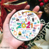 Circle Ornament 2021 A Year To Remember Year In Review Christmas Ornament