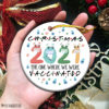 Circle Ornament 2021 Friends The One Where We Were Vaccinated Christmas Ornament