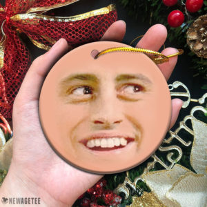 Circle Ornament Friends TV Show Joey Tribbiani Face Christmas Ornaments Funny Holiday Gift