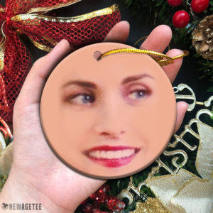 Circle Ornament Friends TV Show Monica Geller Face Christmas Ornaments Funny Holiday Gift