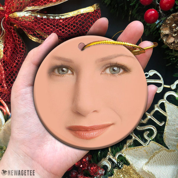 Circle Ornament Friends TV Show Rachel Green Face Christmas Ornaments Funny Holiday Gift