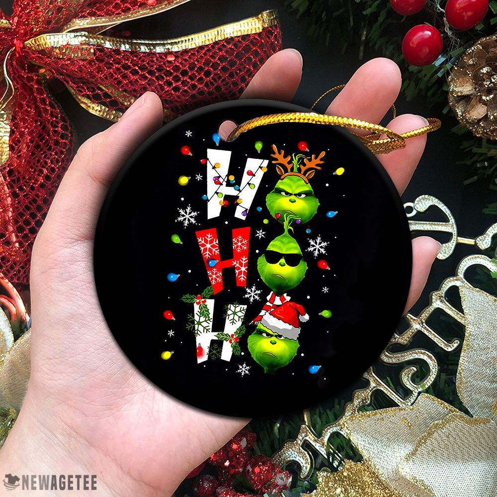Grinch Ho Ho Ho Merry Christmas 2021 Ornament