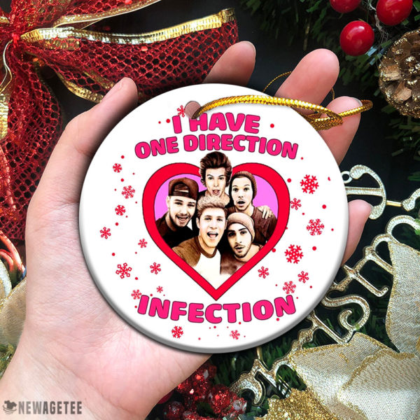 Circle Ornament I Have One Direction Infection Harry Styles Ornament Christmas Tree Decor