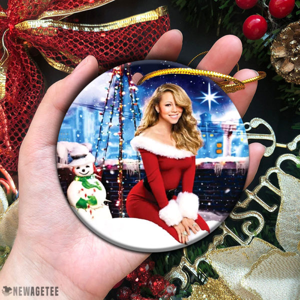 Circle Ornament Mariah Carey Queen of Christmas Funny Humour Christmas Ornament