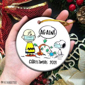 Circle Ornament Snoppy Peanuts Charlie Brown 2021 Christmas Ornament