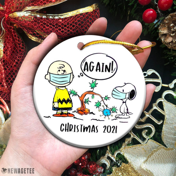 Circle Ornament Snoppy Peanuts Charlie Brown 2021 Christmas Ornament