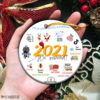 Circle Ornament We Survived 2021 Still In A Pandemic Christmas Ornaments 2021