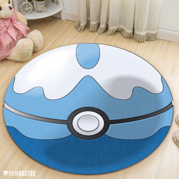 Dive Ball Pokemon Round Rug Carpet